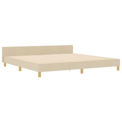 Struttura Letto vidaXL Crema 200x200 cm in Tessuto