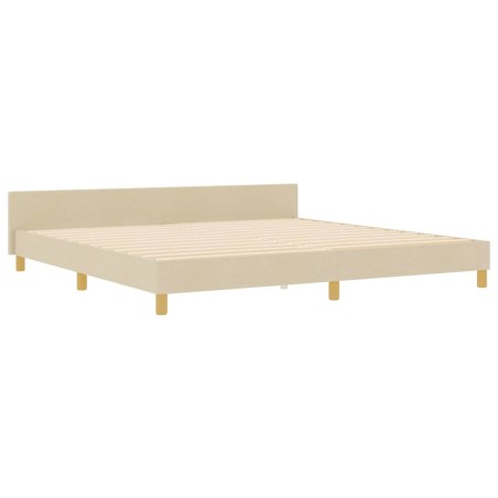 Struttura Letto vidaXL Crema 200x200 cm in Tessuto