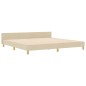 Struttura Letto vidaXL Crema 200x200 cm in Tessuto