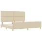 Struttura Letto vidaXL Crema 200x200 cm in Tessuto