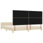 Struttura Letto vidaXL Crema 200x200 cm in Tessuto