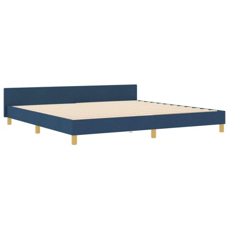 vidaXL Letto Blu 200x200 cm in Tessuto