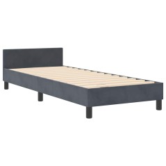 Struttura Letto vidaXL Grigio Scuro 80x200 cm Velluto