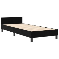 Struttura letto vidaXL Nera 80x200 cm in velluto