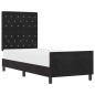 Struttura letto vidaXL Nera 80x200 cm in velluto