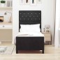 Struttura letto vidaXL Nera 80x200 cm in velluto