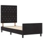 Struttura letto vidaXL Nera 80x200 cm in velluto