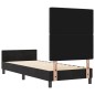 Struttura letto vidaXL Nera 80x200 cm in velluto
