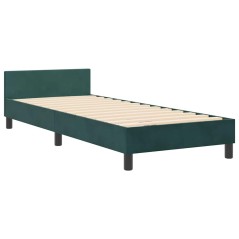 vidaXL Struttura del letto Verde scuro 80x200 cm Velluto