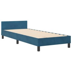 Letto vidaXL Blu Scuro 80x200 cm in Velluto