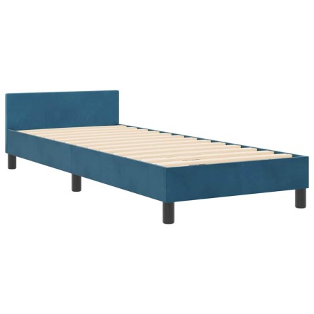 Letto vidaXL Blu Scuro 80x200 cm in Velluto