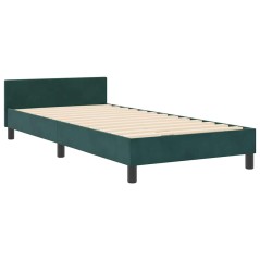 vidaXL Struttura del letto Verde scuro 90x200 cm Velluto