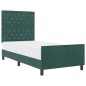 vidaXL Struttura del letto Verde scuro 90x200 cm Velluto vidaXL Struttura del letto Verde scuro 90x200 cm Velluto