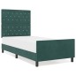 vidaXL Struttura del letto Verde scuro 90x200 cm Velluto vidaXL Struttura del letto Verde scuro 90x200 cm Velluto