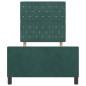 vidaXL Struttura del letto Verde scuro 90x200 cm Velluto vidaXL Struttura del letto Verde scuro 90x200 cm Velluto