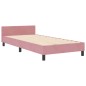 vidaXL Struttura del letto Rosa 90x200 cm Velluto vidaXL Struttura del letto Rosa 90x200 cm Velluto