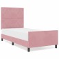 vidaXL Struttura del letto Rosa 90x200 cm Velluto vidaXL Struttura del letto Rosa 90x200 cm Velluto