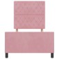 vidaXL Struttura del letto Rosa 90x200 cm Velluto vidaXL Struttura del letto Rosa 90x200 cm Velluto