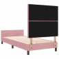 vidaXL Struttura del letto Rosa 90x200 cm Velluto vidaXL Struttura del letto Rosa 90x200 cm Velluto