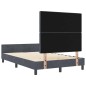 Struttura del letto vidaXL Grigio scuro 120x190 cm Velluto Struttura del letto vidaXL Grigio scuro 120x190 cm Velluto