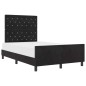 Struttura del letto in velluto nero vidaXL 120x190 cm