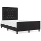 Struttura del letto in velluto nero vidaXL 120x190 cm