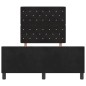 Struttura del letto in velluto nero vidaXL 120x190 cm