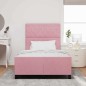 vidaXL Letto Rosa 120x190 cm in Velluto