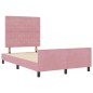 vidaXL Letto Rosa 120x190 cm in Velluto