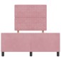vidaXL Letto Rosa 120x190 cm in Velluto