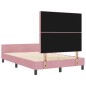 vidaXL Letto Rosa 120x190 cm in Velluto