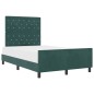 Struttura Letto vidaXL Verde Scuro 120x200 cm Velluto Struttura Letto vidaXL Verde Scuro 120x200 cm Velluto