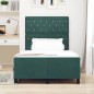 Struttura Letto vidaXL Verde Scuro 120x200 cm Velluto Struttura Letto vidaXL Verde Scuro 120x200 cm Velluto