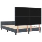 Telaio del letto vidaXL Grigio scuro 140x190 cm Velluto Telaio del letto vidaXL Grigio scuro 140x190 cm Velluto