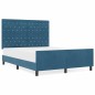 vidaXL Letto Blu Scuro 140x190 cm Velluto