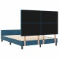 vidaXL Letto Blu Scuro 140x190 cm Velluto