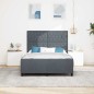 Struttura Letto vidaXL Grigio Scuro 140x200 cm in Velluto