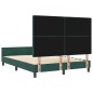 Struttura del letto in velluto verde scuro 140x200 cm