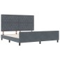 vidaXL Letto con struttura Grigio Scuro 180x200 cm Velluto vidaXL Letto con struttura Grigio Scuro 180x200 cm Velluto