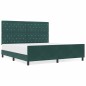 Struttura del letto vidaXL in verde scuro, 180x200 cm, velluto
