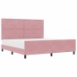 Struttura Letto vidaXL Rosa 180x200 cm Velluto Struttura Letto vidaXL Rosa 180x200 cm Velluto