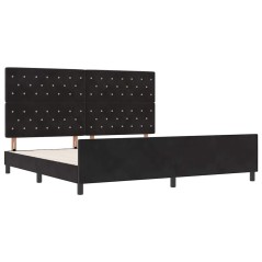 Struttura letto vidaXL Nera 200x200 cm in velluto