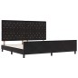 Struttura letto vidaXL Nera 200x200 cm in velluto