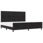 Struttura letto vidaXL Nera 200x200 cm in velluto