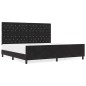 Struttura letto vidaXL Nera 200x200 cm in velluto