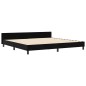 Struttura letto vidaXL Nera 200x200 cm in velluto