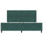 vidaXL Struttura Letto Verde Scuro 200x200 cm in Velluto