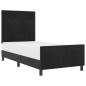 Struttura Letto vidaXL Nera 80x200 cm in Velluto