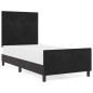 Struttura Letto vidaXL Nera 80x200 cm in Velluto