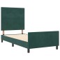 vidaXL Struttura Letto Verde Scuro 90x190 cm in Velluto vidaXL Struttura Letto Verde Scuro 90x190 cm in Velluto